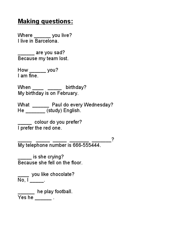 Questions | PDF
