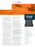 Sonicwall TZ Series (Gen 7) : Integrated Sd-Branch Platform For Next-Gen Smbs & Branches