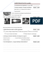 II. MAGYARORSZÁG A HÁBORÚTÓL A FORRADALOMIG A Csoport