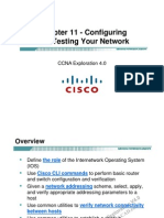 CCNA Exp1 - Chapter11 - Configuring and Testing Your Network
