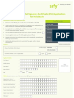 DSC Application for Individuals