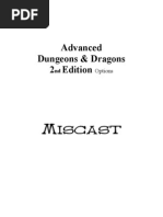 Advanced Dungeons & Dragons Options Miscast