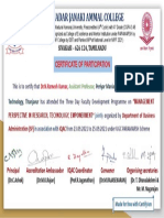 Certificate for Dr.N.Ramesh Kumar for _Faculty Development Program..._ (1)