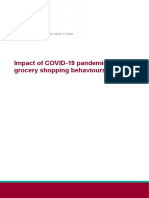 Impact of COVID-19 Pandemic On Grocery Shopping Behaviours