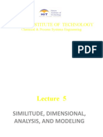 Lecture 4  - SIMILITUDE, DIMENSIONAL ANALYSIS, AND MODELING