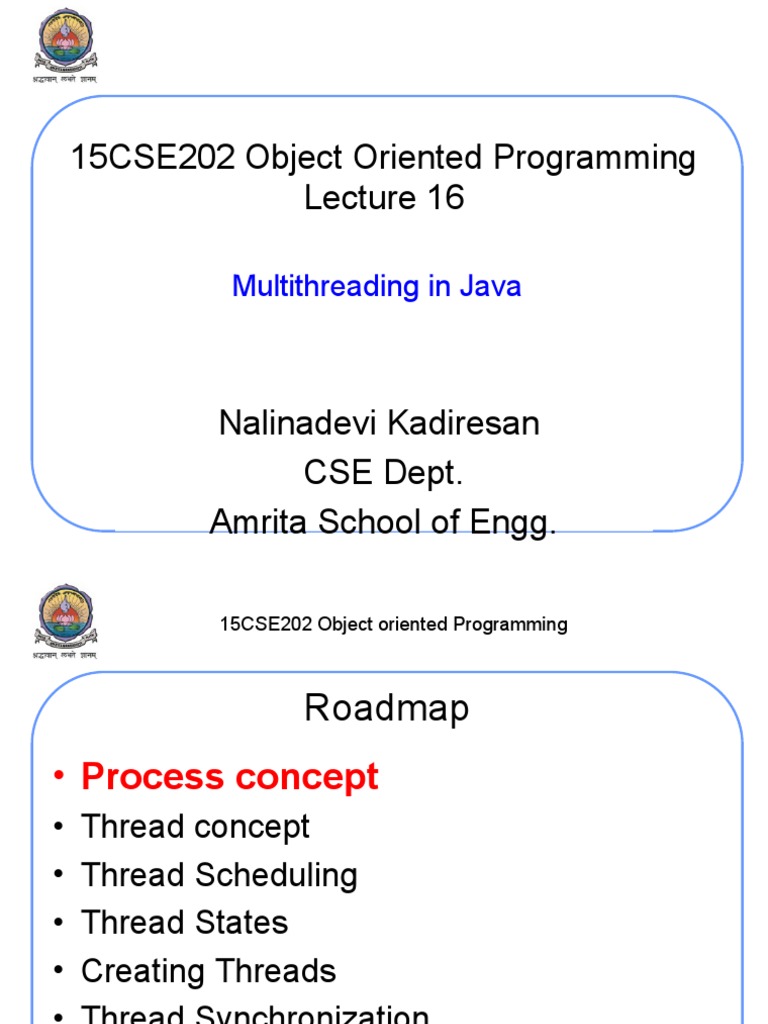 16 Multithreading Java PDF Process Thread
