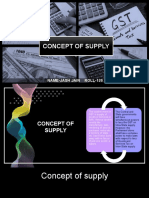 CONCEPT OF SUPPLY