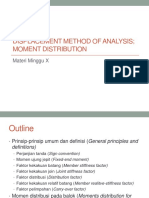Displacement Method of Analysis, Momend Distribution