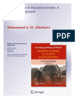 Sustainability in Deconstructivism: A Flexibility Approach: Mohammed A. M. Alhefnawi