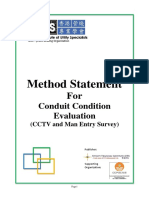 Method Statement: Conduit Condition Evaluation
