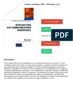 Introduction Aux Communications Numeriques PDF Telecharger Lire
