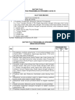 Cek List TGC 2021 Pengelolaan Specimen