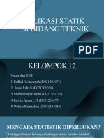 Aplikasi Statistik di Teknik