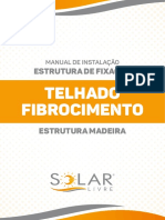 Instalação de Painel Solar Em Telhado de Fibrocimento Estrutura de Madeira