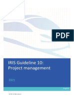 IRIS Guideline 10: Project Management: English