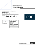 Toshiba Mando A Distancia Om Tcb-Ax32e2 Eb01800201 Es 01