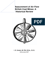 The Measurement of Air Flow in British Coal Mines: A Historical Review