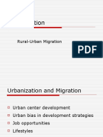 Urbanization: Rural-Urban Migration