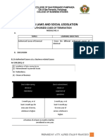 Labor Laws and Social Legislation Module No. 8