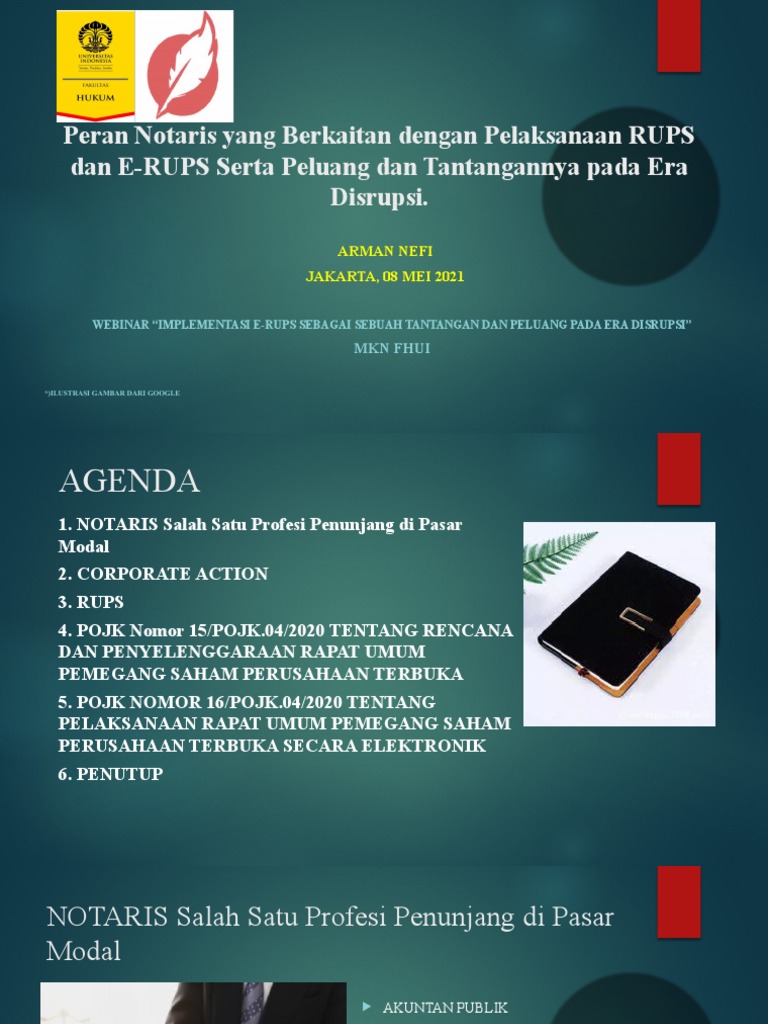 Pelaksanaan RUPS Dan E RUPS | PDF