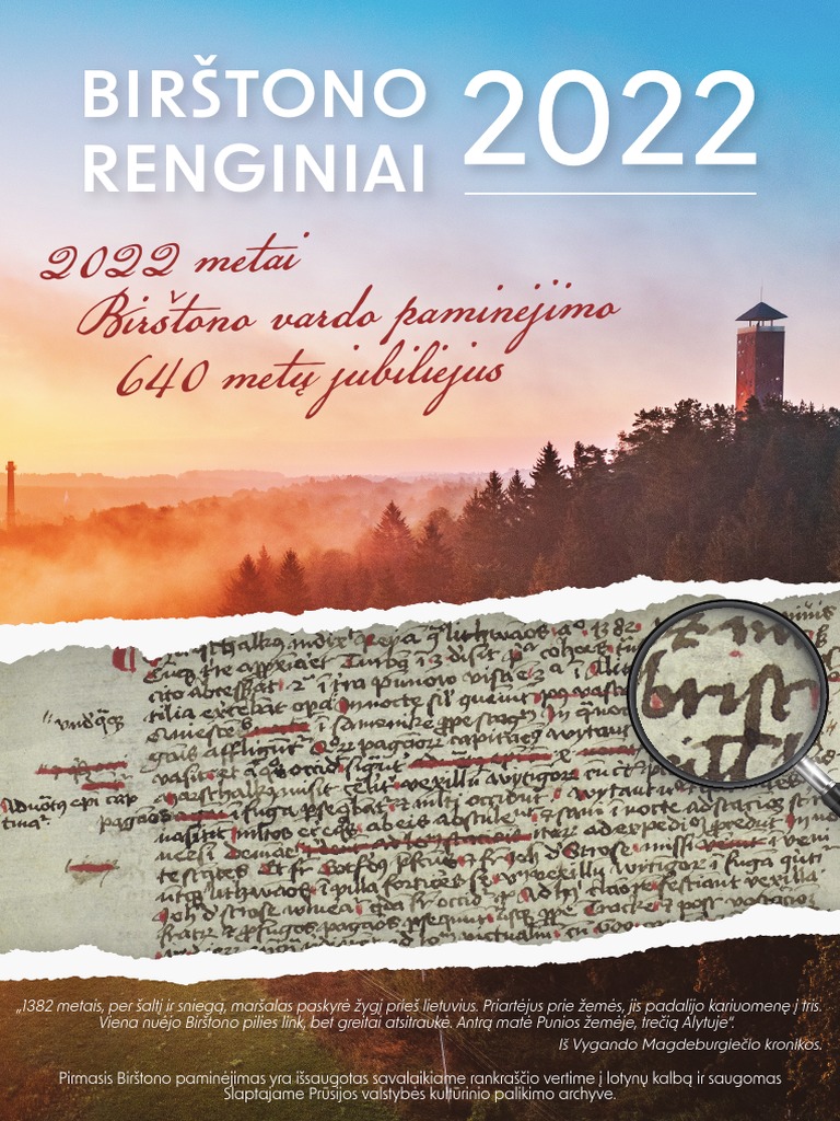 Renginiai Birštone 2022 | PDF