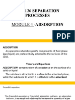 ChE 126 SEPARATION PROCESSES: ADSORPTION ISOTHERMS (39