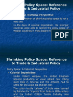 Shrinking Policy Space: Reference To Trade & Industrial Policy