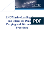 LNG Marine Loading Arms and Manifold Draining Purging and Disconnection Procedure