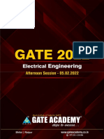 GATE 2022 Electrical Engineering Afternoon Session Questions