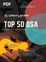 Top 50 DSA - Cantilever Labs - (Toolkit 4)