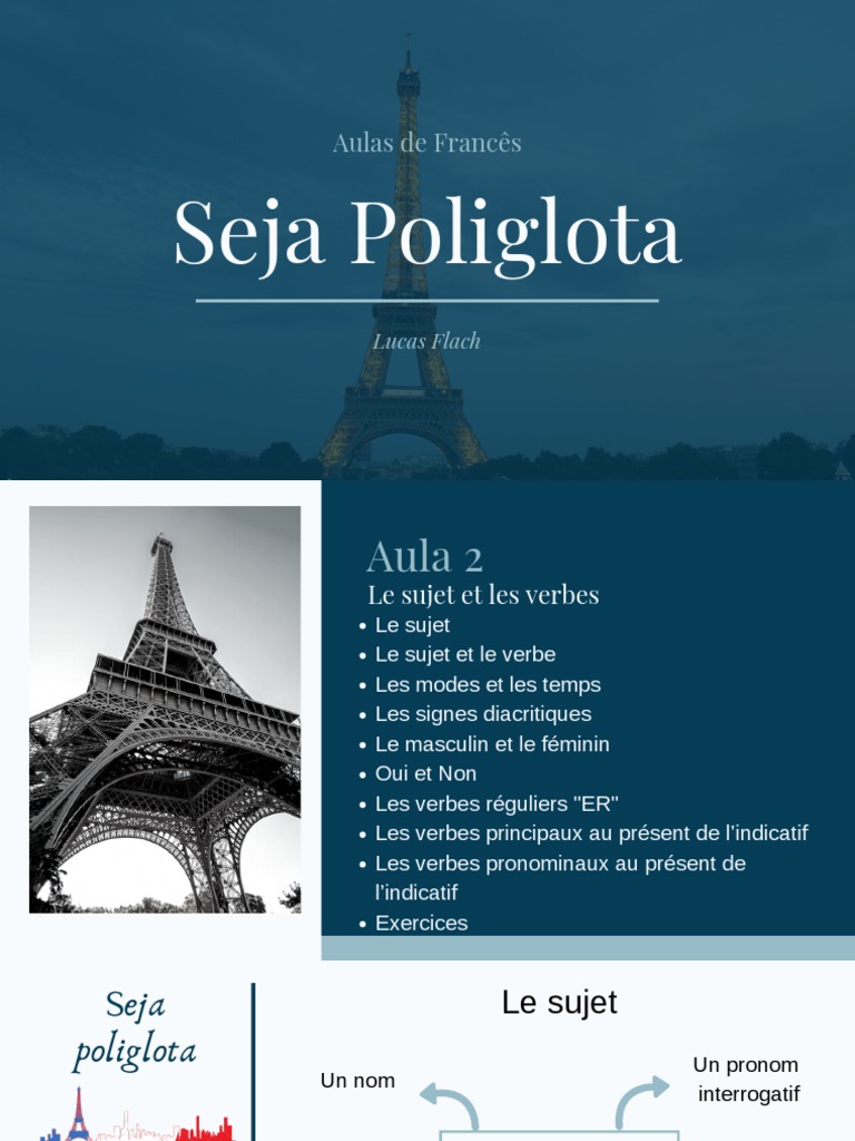 Francês - Módulo 01 | PDF | Conjugaison | Linguistique