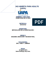 UAPA: Metodología de la Investigación I (Unidad V