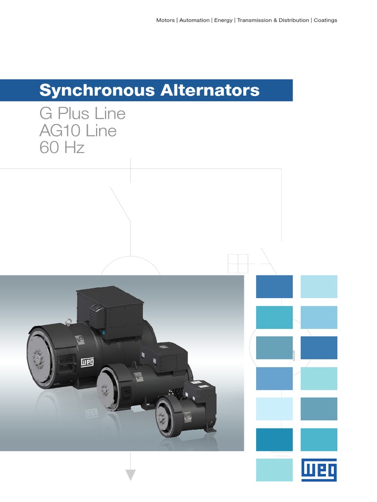 Synchronous Alternators G Plus Line AG10 Line 60 HZ PDF Inductor