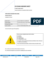 Mock Exam Set 1 - Answer Sheet Template