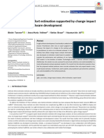 An Evaluation of Effort Estimation Supported by Change Impact Analysis in Agile Software Development