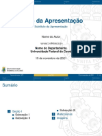 Apresentação LaTeX UFC