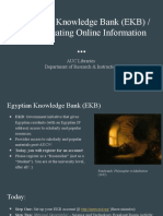 EKB & CRAP - Evaluating Online Information