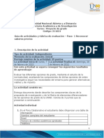 Guia de Actividades y Rúbrica de Evaluación - Unidad 1 - Paso 1 - Reconocer Saberes Previos