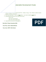 MYP1 - Unit 1 - Sustainable Development Goals Assessment C: Instructions
