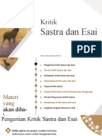 Kritik Sastra Dan Esai