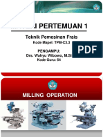 Pengoperasian Mesin Frais