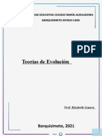 teorias de evolución resumen