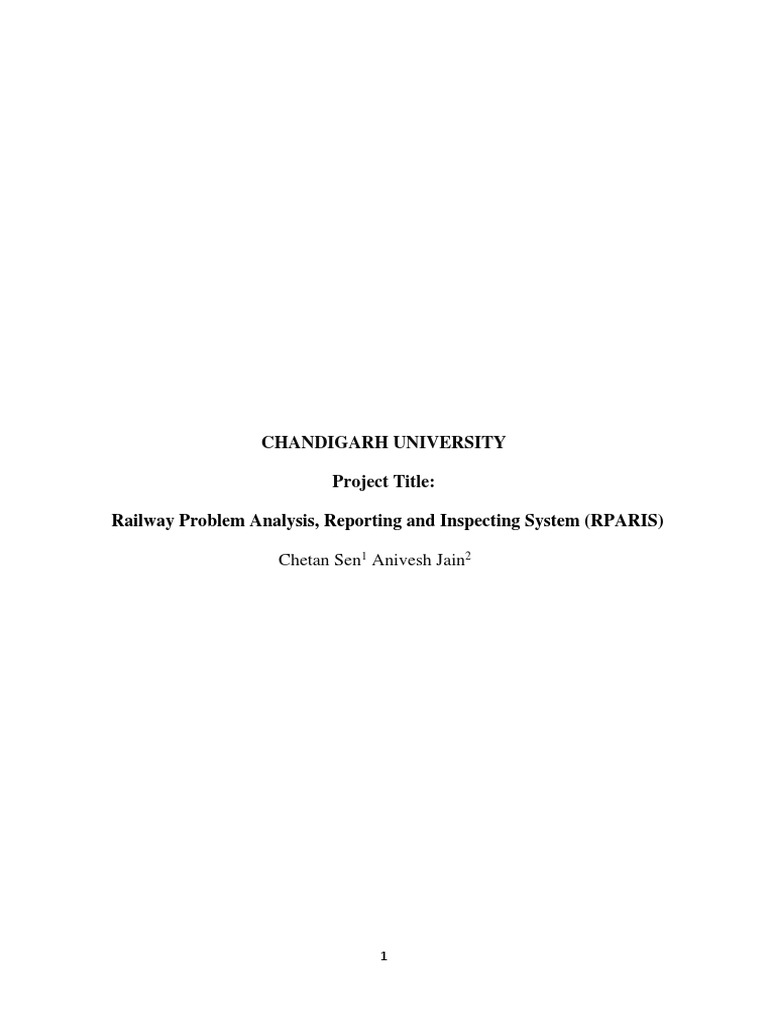 CHANDIGARH UNIVERSITY - Final Project Report 1 | PDF | Software Testing ...