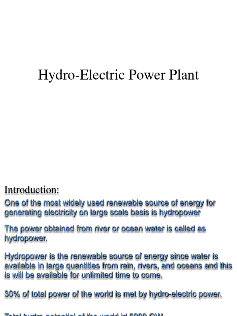 Essential Features of Hydro-Electric Power | PDF | Dam | Hydroelectricity