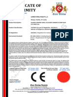 CE Mark Certificate 2021 Lanka Wall Tile