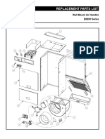 Replacement Parts List: Wall Mount Air Handler B6BW Series