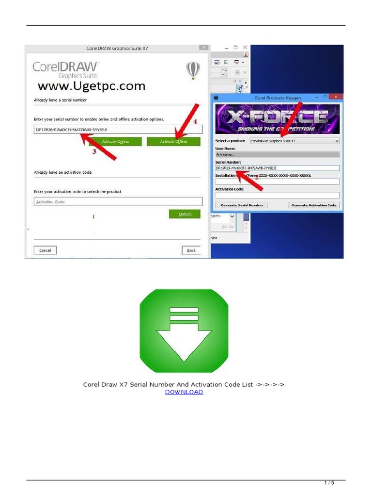Corel Draw x7 Serial Number and Activation Code List PDF Microsoft