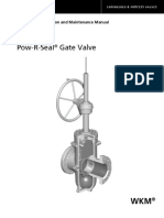 WKM Pow-R-Seal Gate Valve: Installation, Operation and Maintenance Manual