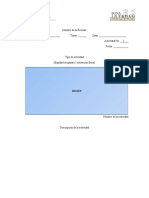 Formato de Actividad EQUIDAD Y ACTIVACION SECTOR5