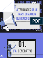 4 Tendances de La Transformation Numerique